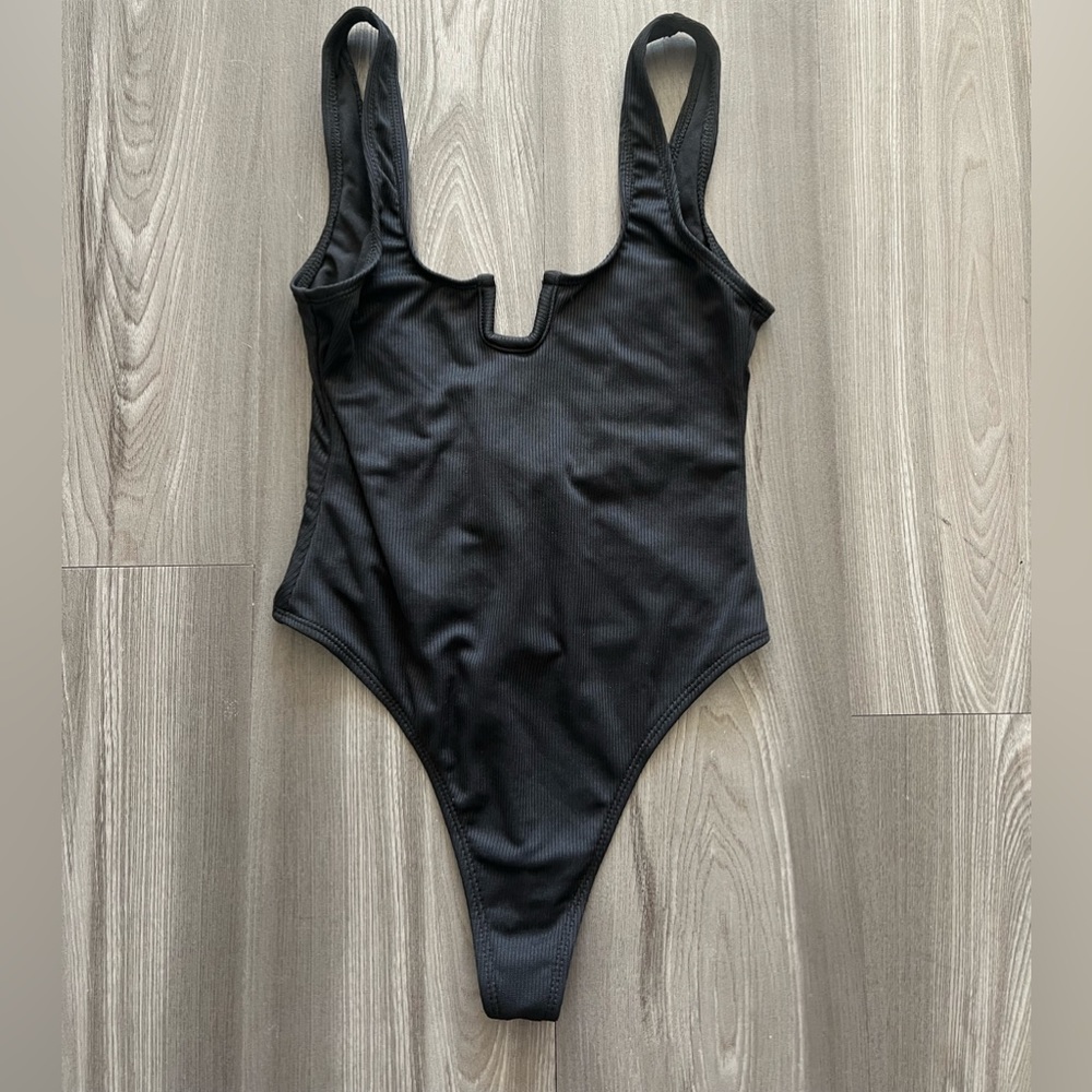 Missguided black swimsuit